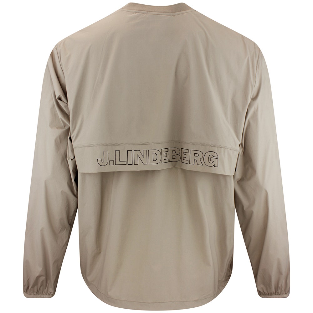 J.Lindeberg Golf Jacket - Waren Windbreaker Crew Neck - Brindle AW26