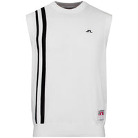 J.Lindeberg Golf Jumper - 30Y Wallis Knit Vest - White SH26