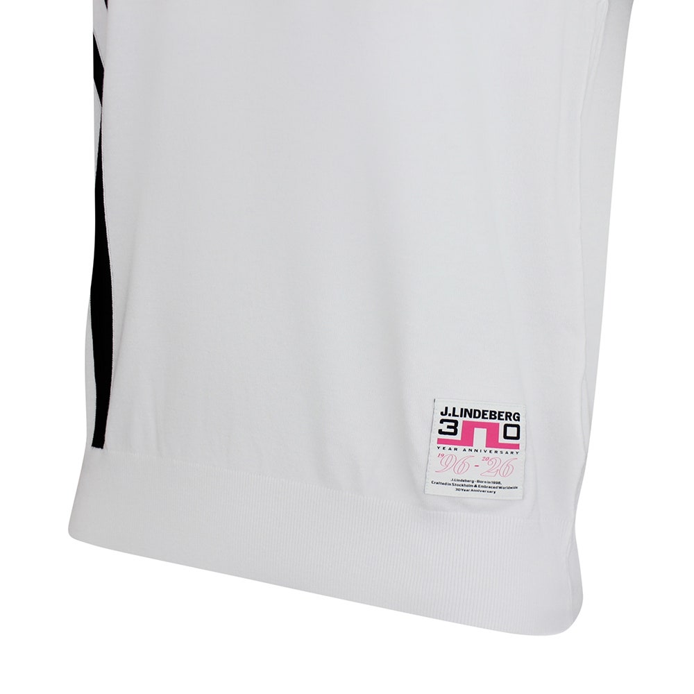 J.Lindeberg Golf Jumper - 30Y Wallis Knit Vest - White SH26
