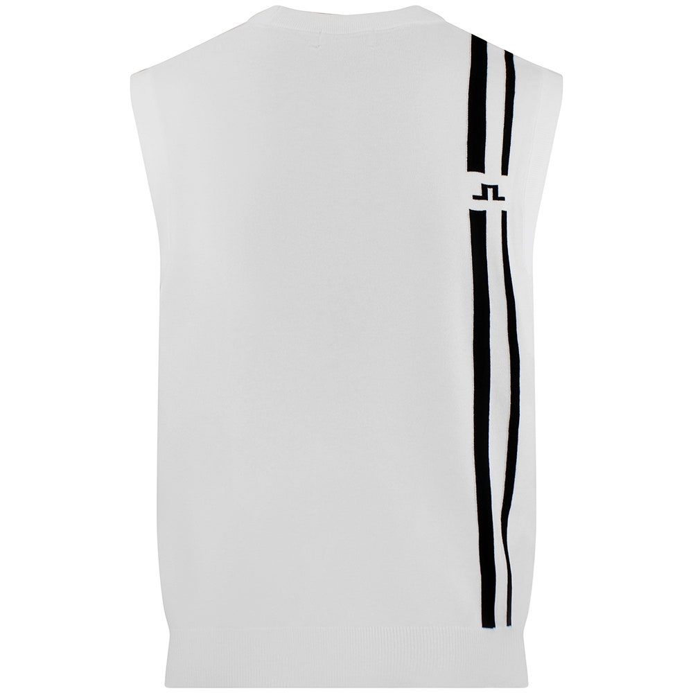 J.Lindeberg Golf Jumper - 30Y Wallis Knit Vest - White SH26