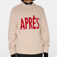 J.Lindeberg Golf Jumper - Fabian Après Golf Crew Neck - Moonbeam PS26