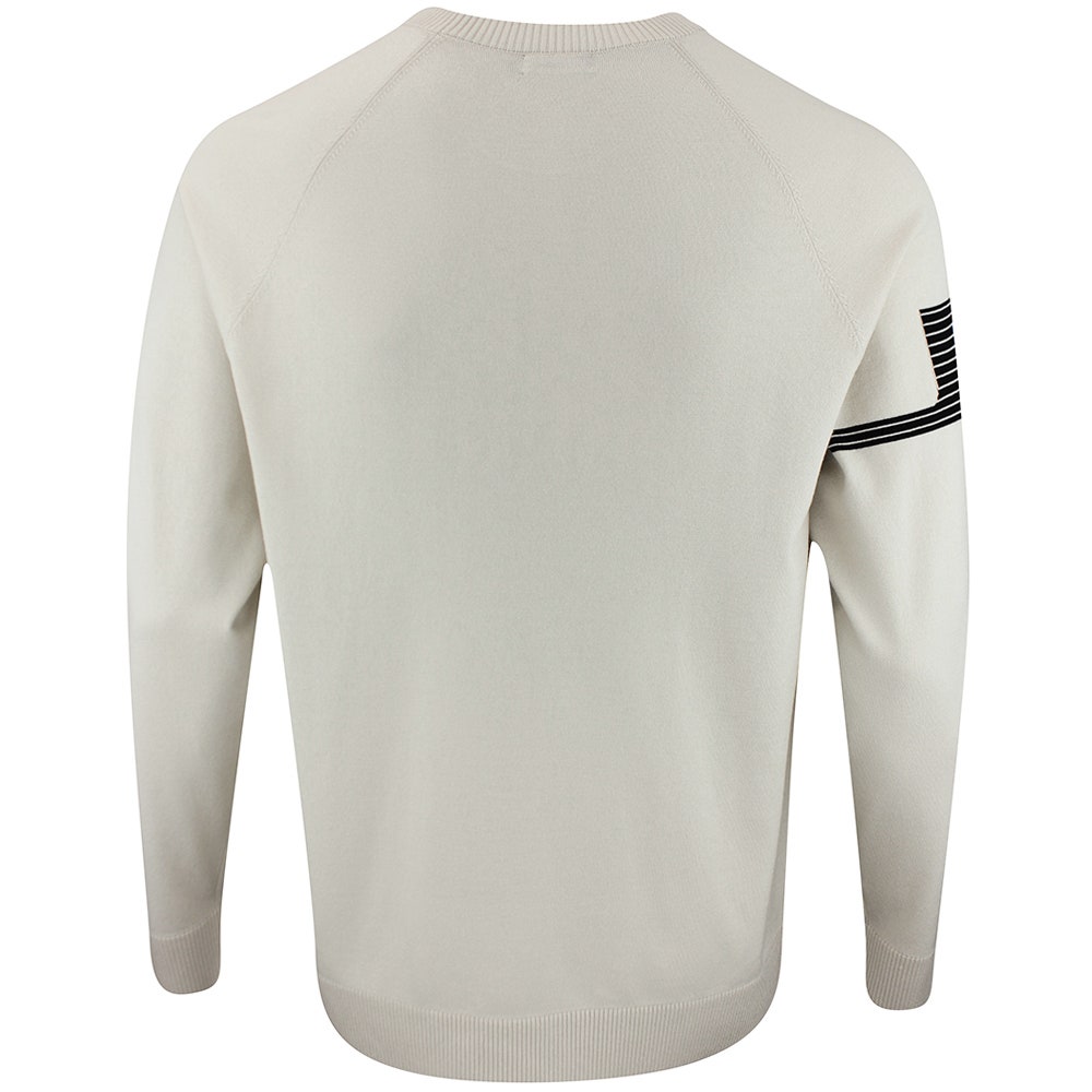 J.Lindeberg Golf Jumper - Heath Tech Knit Crew - Moonbeam AW25
