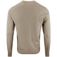 J.Lindeberg Golf Jumper - Henry Knitted Crew Neck - Brindle AW26