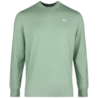 J.Lindeberg Golf Jumper - Henry Knitted Crew Neck - Hedge Green SS26