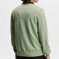 J.Lindeberg Golf Jumper - Henry Knitted Crew Neck - Hedge Green SS26