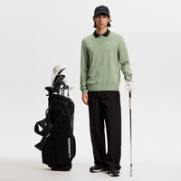 J.Lindeberg Golf Jumper - Henry Knitted Crew Neck - Hedge Green SS26