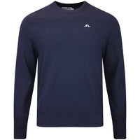 J.Lindeberg Golf Jumper - Henry Knitted Crew Neck - JL Navy AW26