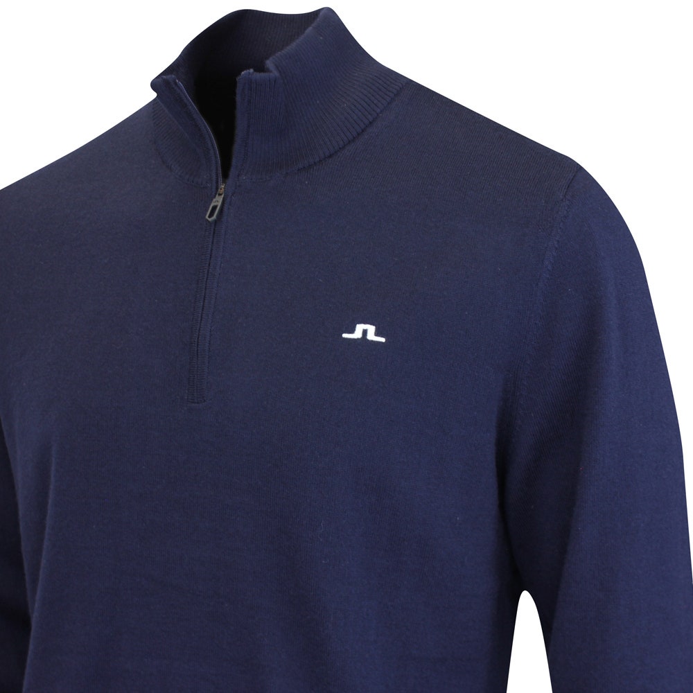 J.Lindeberg Golf Jumper - Jeffrey Windbreaker QZ - JL Navy AW24