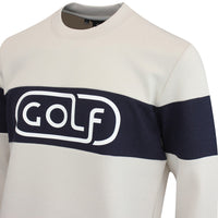 J.Lindeberg Golf Jumper - Kameron Crew Neck Sweater - Moonbeam AW24