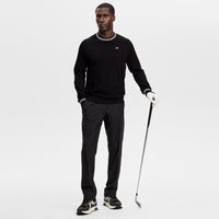 J.Lindeberg Golf Jumper - Kenny Windbreaker Knit - Black AW26