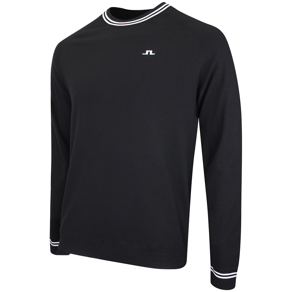 J.Lindeberg Golf Jumper - Kenny Windbreaker Knit - Black AW26