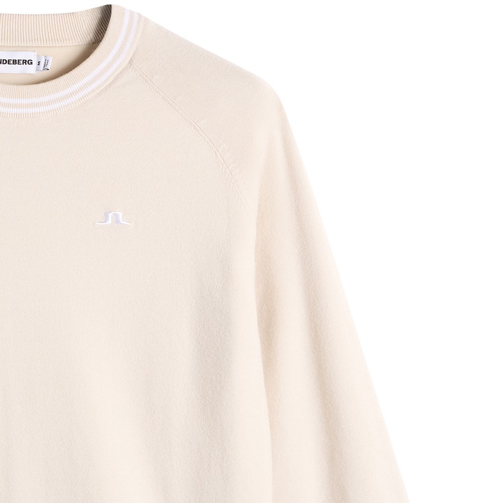J.Lindeberg Golf Jumper - Kenny Windbreaker Knit - Moonbeam AW26