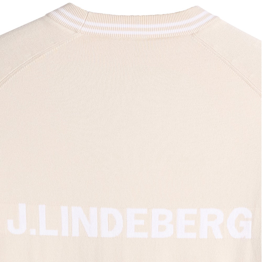 J.Lindeberg Golf Jumper - Kenny Windbreaker Knit - Moonbeam AW26