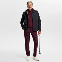 J.Lindeberg Golf Jumper - Kiyan Merino QZ - Winetasting AW26