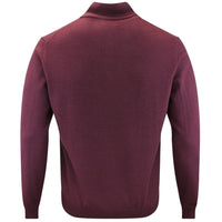 J.Lindeberg Golf Jumper - Kiyan Merino QZ - Winetasting AW26