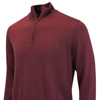J.Lindeberg Golf Jumper - Kiyan Merino QZ - Winetasting AW26
