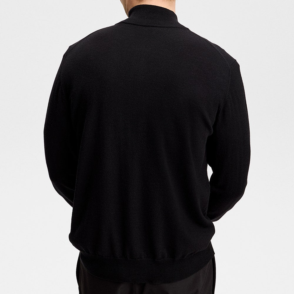 J.Lindeberg Golf Jumper - Kiyan QZ - Black AW26