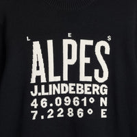 J.Lindeberg Golf Jumper - William Knitted Sweater - Black AW26