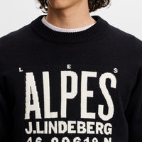 J.Lindeberg Golf Jumper - William Knitted Sweater - Black AW26
