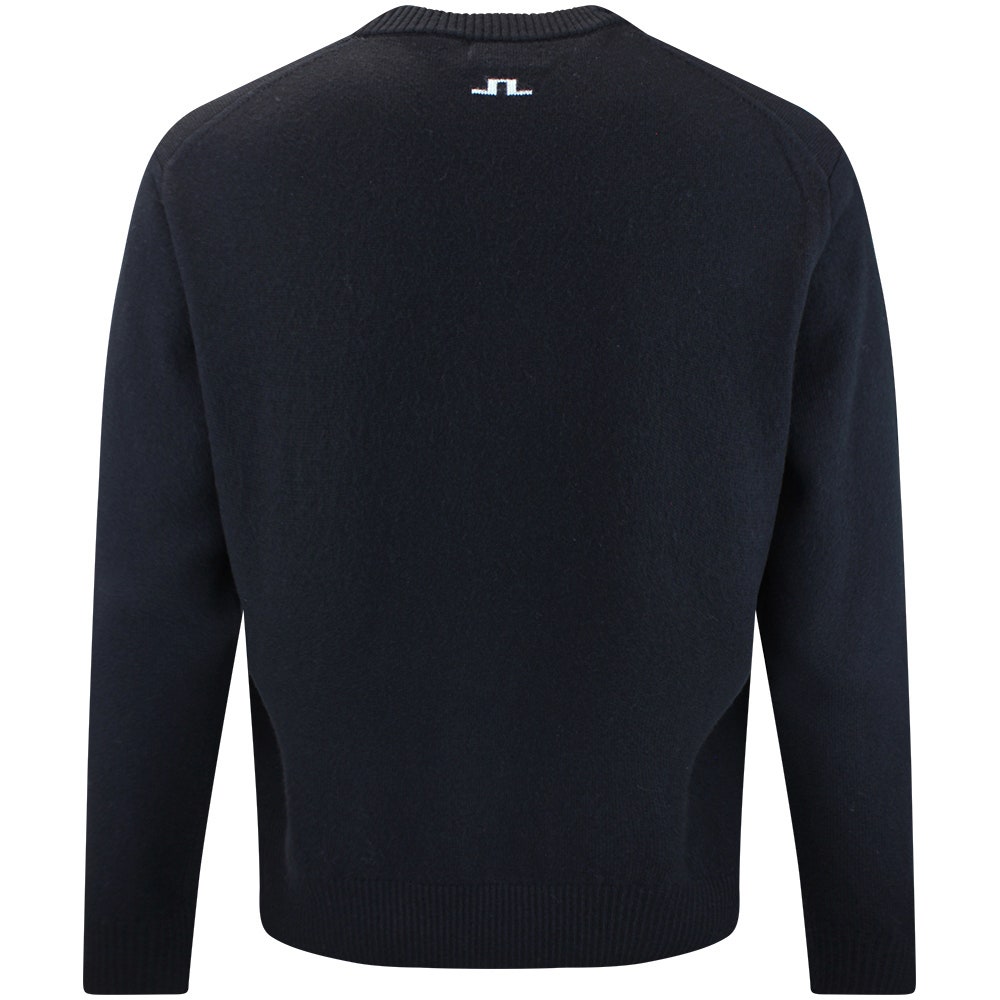 J.Lindeberg Golf Jumper - William Knitted Sweater - Black AW26