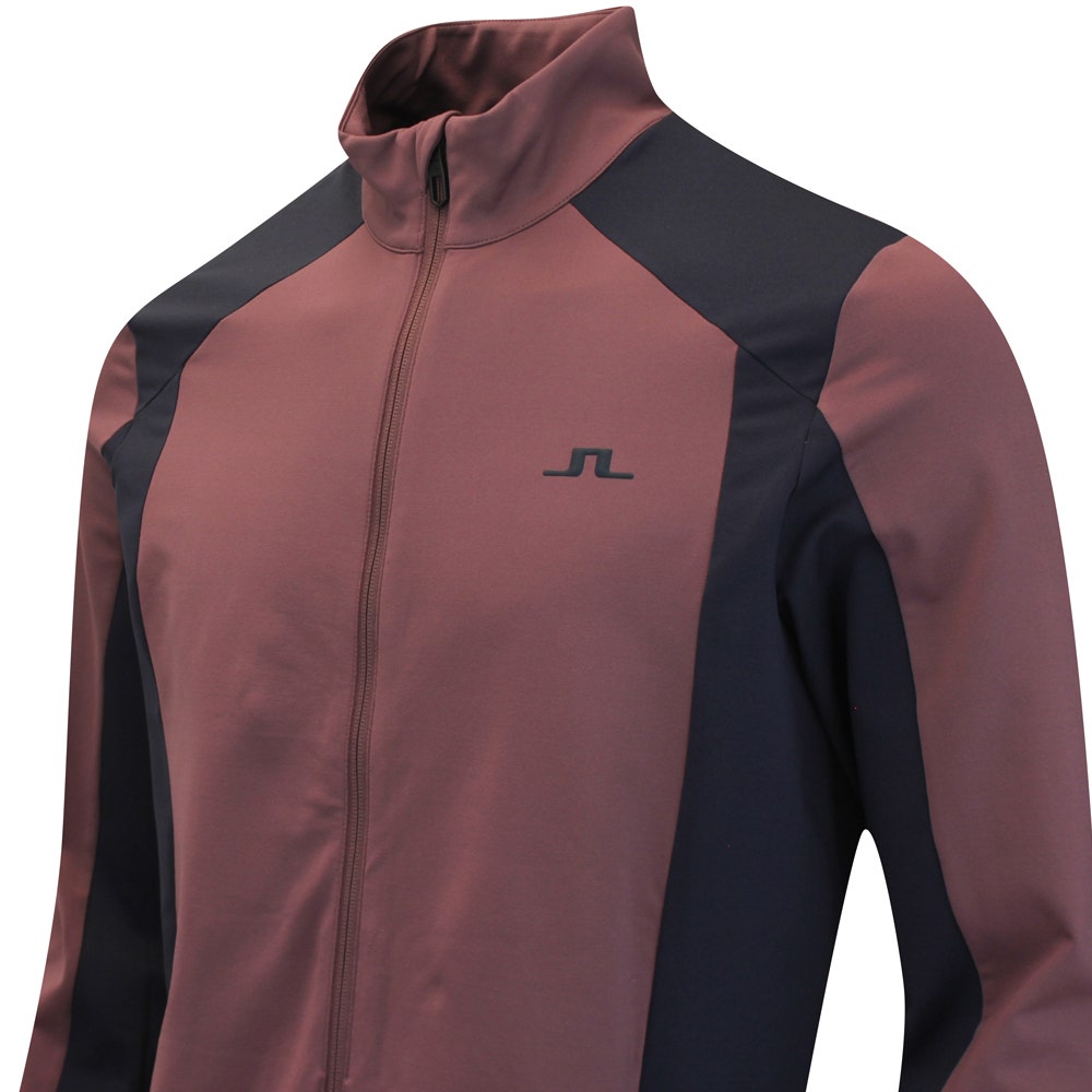 J.Lindeberg Golf Mid Layer - Banks FZ Mid - Huckleberry AW25