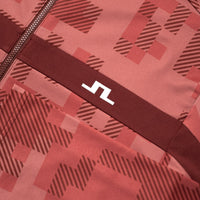 J.Lindeberg Golf Mid Layer - Bridger M Tour 26 Print FZ - Pink SS26