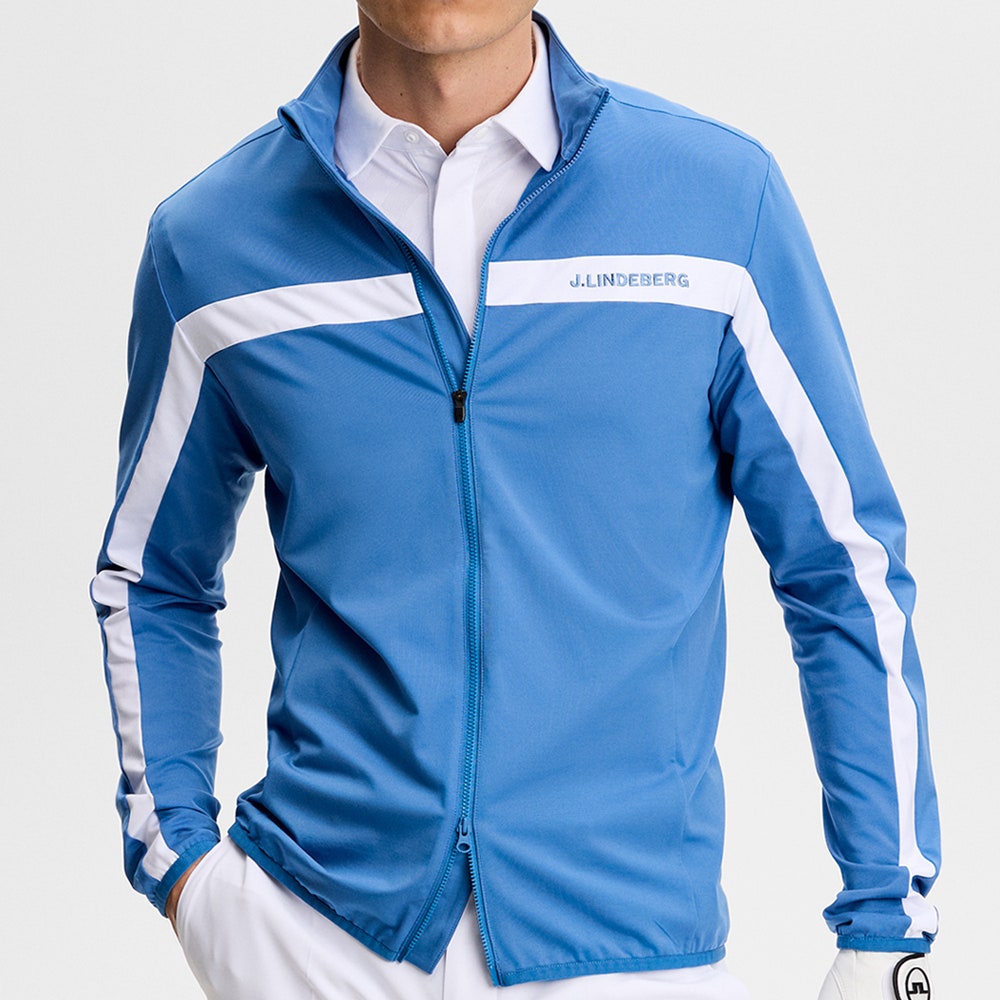J.Lindeberg Golf Mid Layer - Jarvis FZ - Federal Blue SS26