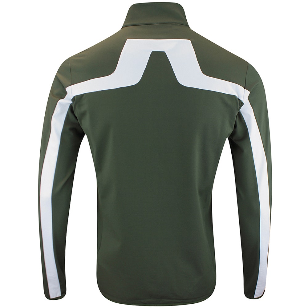 J.Lindeberg Golf Mid Layer - Jarvis FZ Mid - Forest Green AW25
