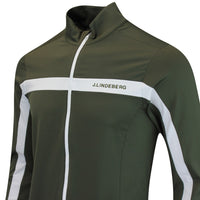 J.Lindeberg Golf Mid Layer - Jarvis FZ Mid - Forest Green AW25