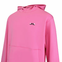 J.Lindeberg Golf Pullover - 30Y Callan Hoodie - Azalea Pink SH26