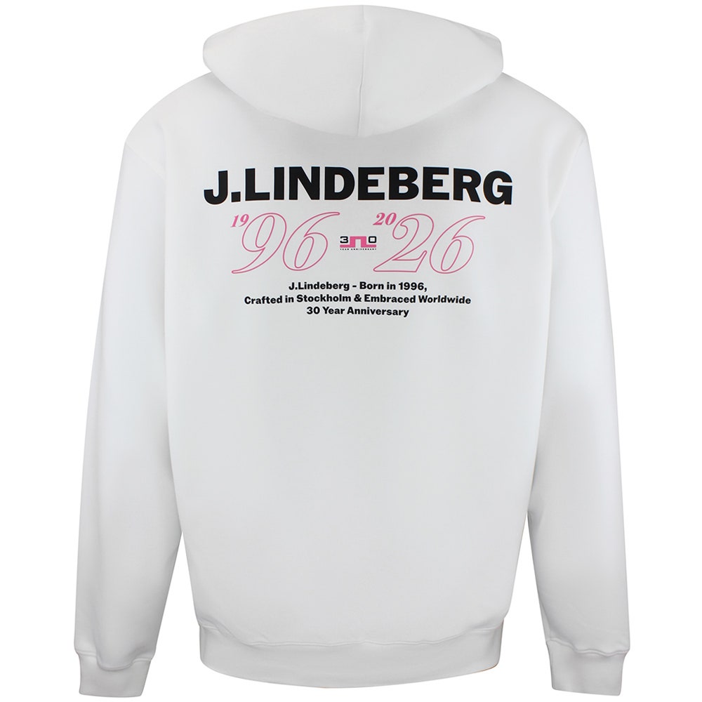 J.Lindeberg Golf Pullover - 30Y Callan Hoodie - White SH26