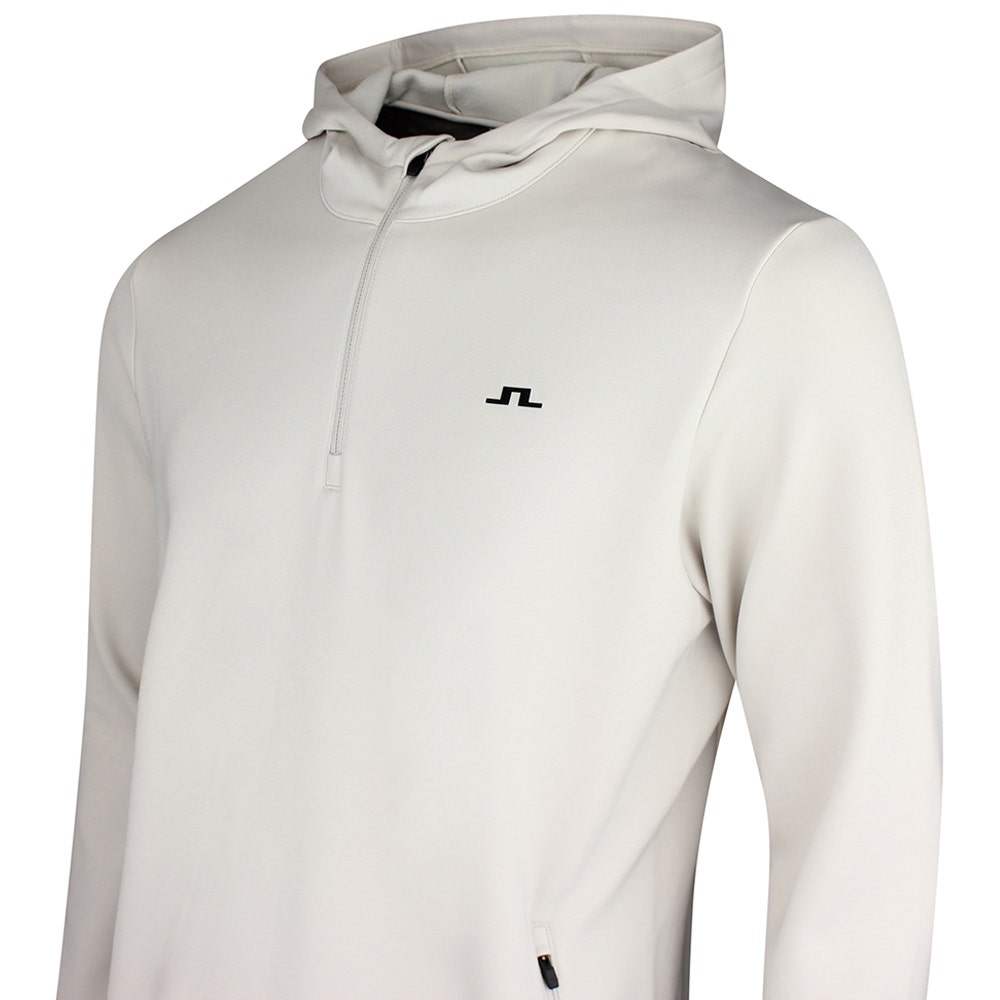 J.Lindeberg Golf Pullover - Aerial QZ Hoodie - Moonbeam SS26