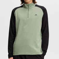 J.Lindeberg Golf Pullover - Blake QZ - Hedge Green SS26