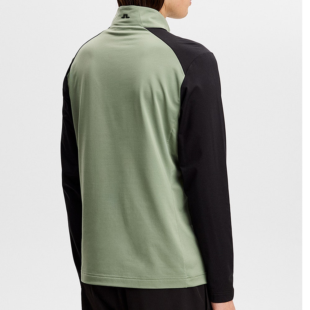 J.Lindeberg Golf Pullover - Blake QZ - Hedge Green SS26