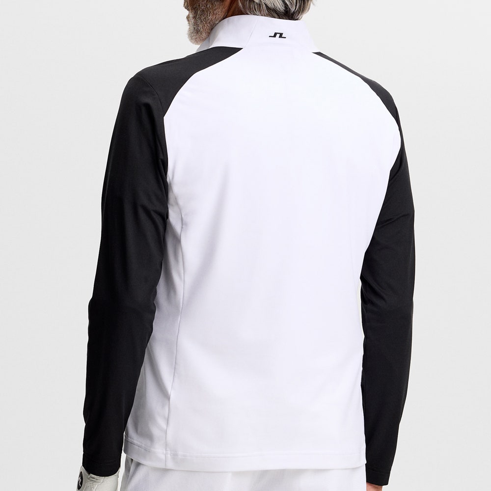 J.Lindeberg Golf Pullover - Blake QZ - White SS26
