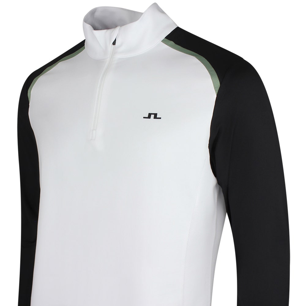 J.Lindeberg Golf Pullover - Blake QZ - White SS26