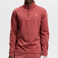 J.Lindeberg Golf Pullover - Clide QZ - Apple Butter SS26