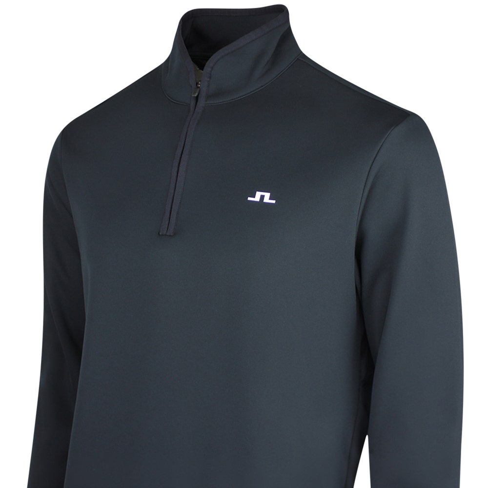J.Lindeberg Golf Pullover - Clide QZ - Black SS26
