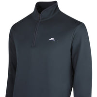 J.Lindeberg Golf Pullover - Clide QZ - Black SS26
