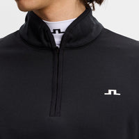J.Lindeberg Golf Pullover - Clide QZ - Black SS26