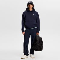 J.Lindeberg Golf Pullover - Club Print Hoodie - JL Navy SS26