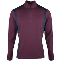 J.Lindeberg Golf Pullover - Finn QZ Mid - Winetasting AW26
