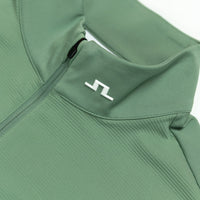 J.Lindeberg Golf Pullover - Heath Strike QZ - Hedge Green SS26