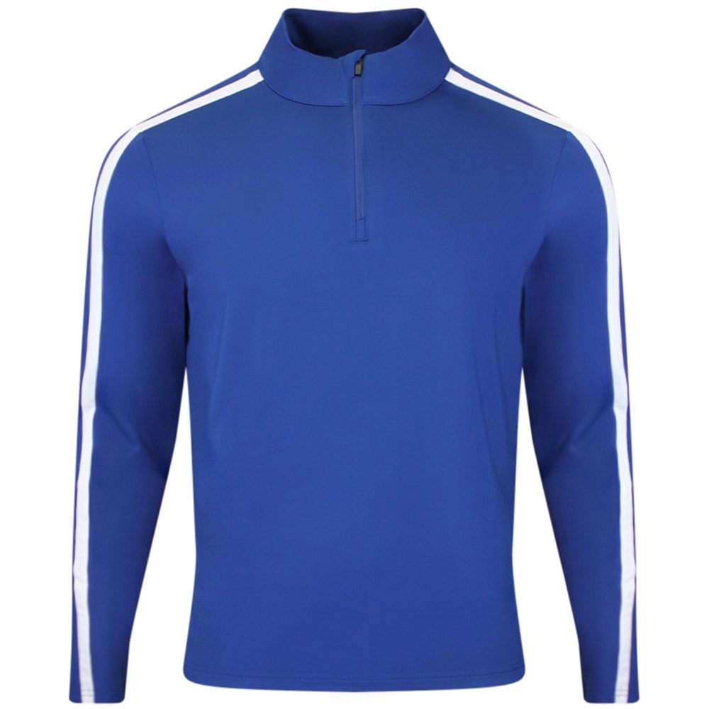 J.Lindeberg Golf Pullover - Keaton QZ Mid - Estate Blue SH26