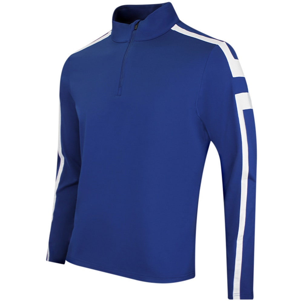 J.Lindeberg Golf Pullover - Keaton QZ Mid - Estate Blue SH26