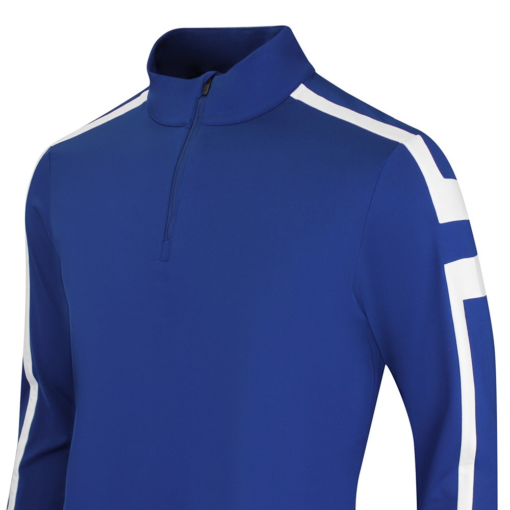 J.Lindeberg Golf Pullover - Keaton QZ Mid - Estate Blue SH26