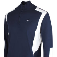 J.Lindeberg Golf Pullover - Kendrick Knitted QZ - JL Navy SS26