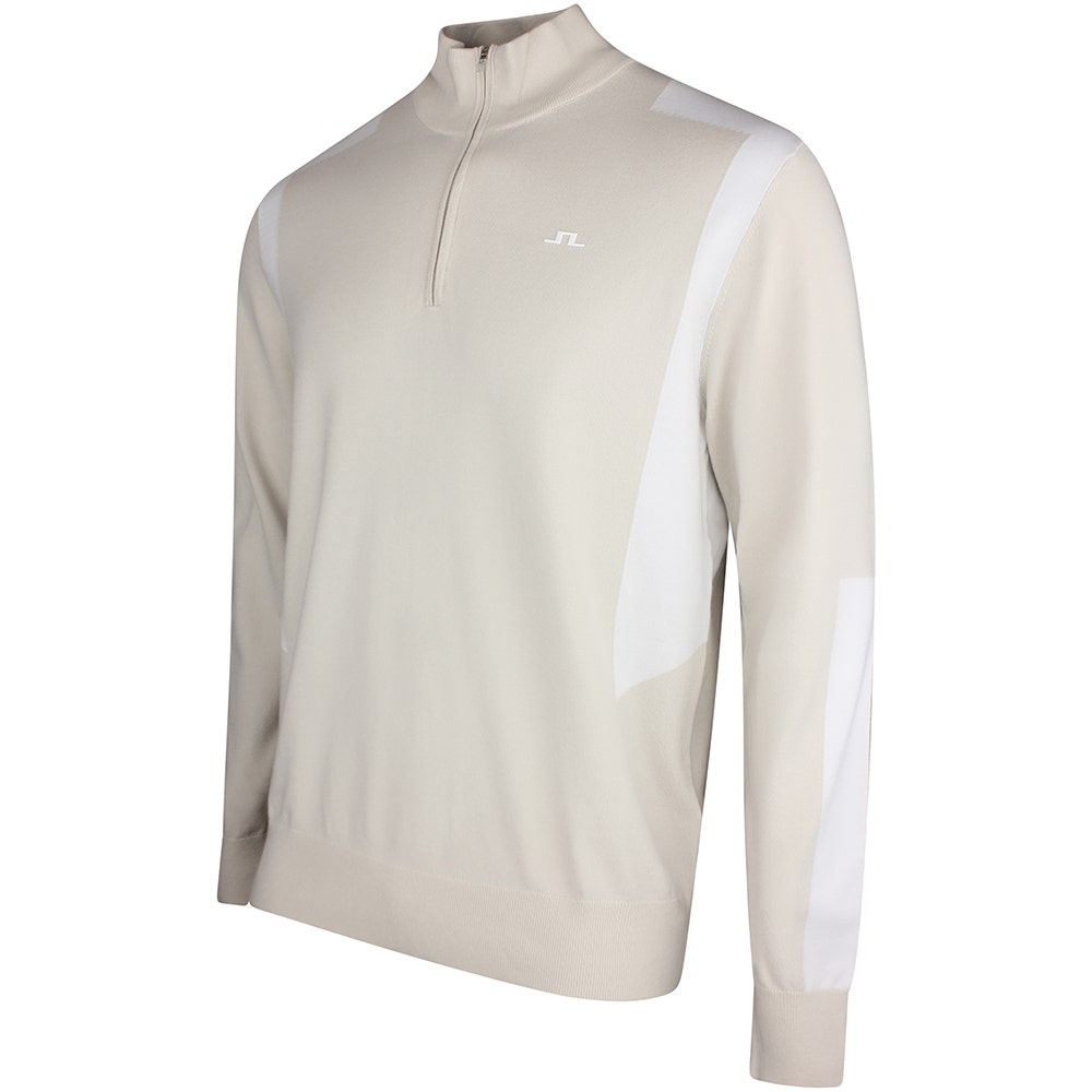 J.Lindeberg Golf Pullover - Kendrick Knitted QZ - Moonbeam SS26