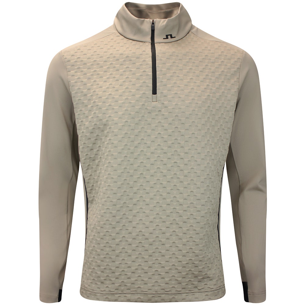 J.Lindeberg Golf Pullover - Lassy QZ Mid - Brindle AW26