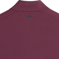 J.Lindeberg Golf Pullover - Lassy QZ Mid - Winetasting AW26